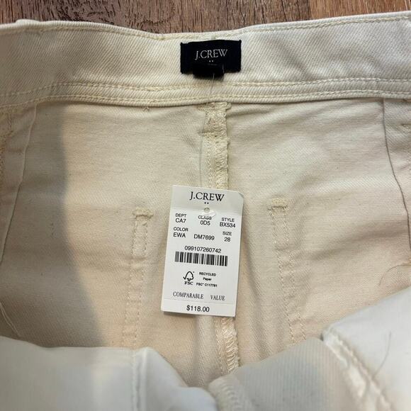 NWT J.Crew Seamed Straight Leg Jean In All Day Stretch Rope Tie Waist Size 28 - Picture 6 of 10